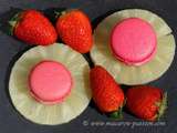 Macaron fraise ananas chocolat blanc