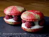 Macaron framboise-pistache