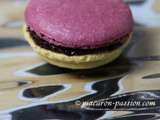 Macaron pomme cassis et vanille