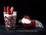 Verrine fraise anis