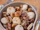 Boudin blanc aux chataîgnes et sirop d'érable