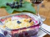 Crumble Pomme-Cassis à la violette