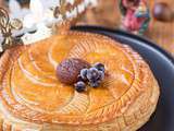 Galette des rois à la frangipane aux marrons et cassis