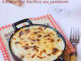 Gratin de blettes au jambon