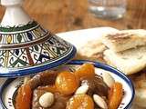 Tajine aux abricots et amandes