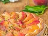 Tarte briochée aux pêches - Atelier Pêches, Nectarines et abricots de nos Régions chez 750 g