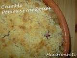 Crumble Pommes Framboises