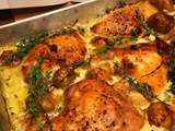 Casserole de poulet moutarde et crème