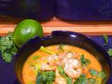 Soupe Thaïe aux crevettes et légumes