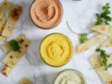 6 nuances de houmous, un apéritif coloré