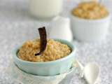 Riz au lait de brebis & chocolat chaud à la camomille