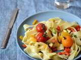 Tagliatelles aux légumes rôtis