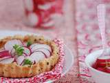 Tartelettes aux radis et fromage à tartiner