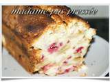 Cake pomme framboise