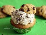 Chocolat chip cookie dough cupcakes