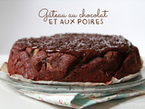 Gâteau au chocolat et aux poires