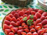 Tarte à la rhubarbe et aux fraises