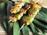 Yakitori-Brochettes de poulet japonaise