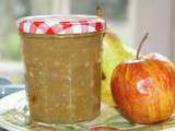 Confiture pommes-poires-vanille