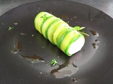 Rouleaux de courgette à la mousse de jambon