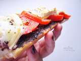 Tartine tapenade, tomates, chèvre