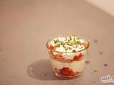 Verrine tomate, thon & crème au basilic