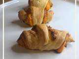 Croissants poulet, mimolette et sauce bbq