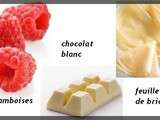 Nems framboise et chocolat blanc