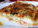 Quiche au saumon et courgettes