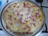 Pizza  tartiflette  (sans tomates)