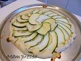 Tarte toute courgette sans moule