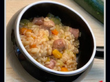 Risotto aux saucisses et ses petits légumes