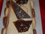 Bûche vanille caramel