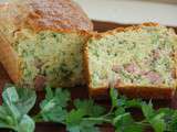 Cake aux herbes et jambon