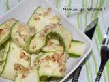 Courgettes crues au pesto d’amande