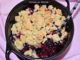 Crumble de pommes et fruits rouges