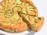 Gâteau renversé au yaourt et courgettes grillées