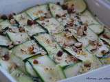 Gratin de courgettes et noisettes