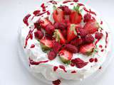 Pavlova aux fruits rouges