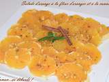 Salade d’orange à la fleur d’oranger et cannelle