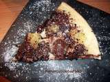 Pizza dessert ananas-chocolat-noix de coco