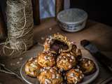 Chouquettes fourrées à la pâte à tartiner