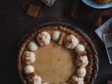 Tarte à la poire, caramel & spéculoos