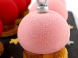 Boules de Noël framboise litchi