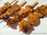 Brochettes de crevettes asiatiques