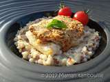 Cabillaud en croute de moutarde et risotto de quinoa