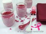 Chia pudding d’octobre rose