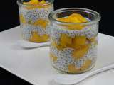 Crème coco mangue aux graines de chia