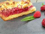 Gateau crumble aux framboises