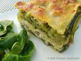 Lasagnes aux courgettes, champignons et ricotta